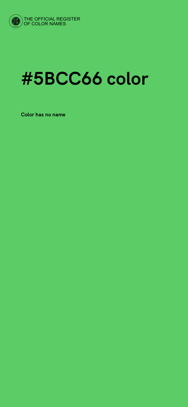 #5BCC66 color image