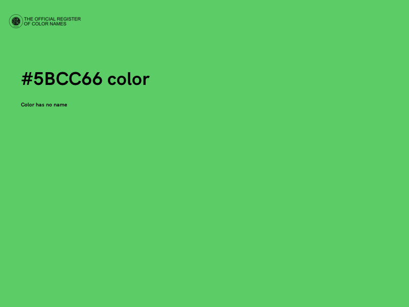 #5BCC66 color image