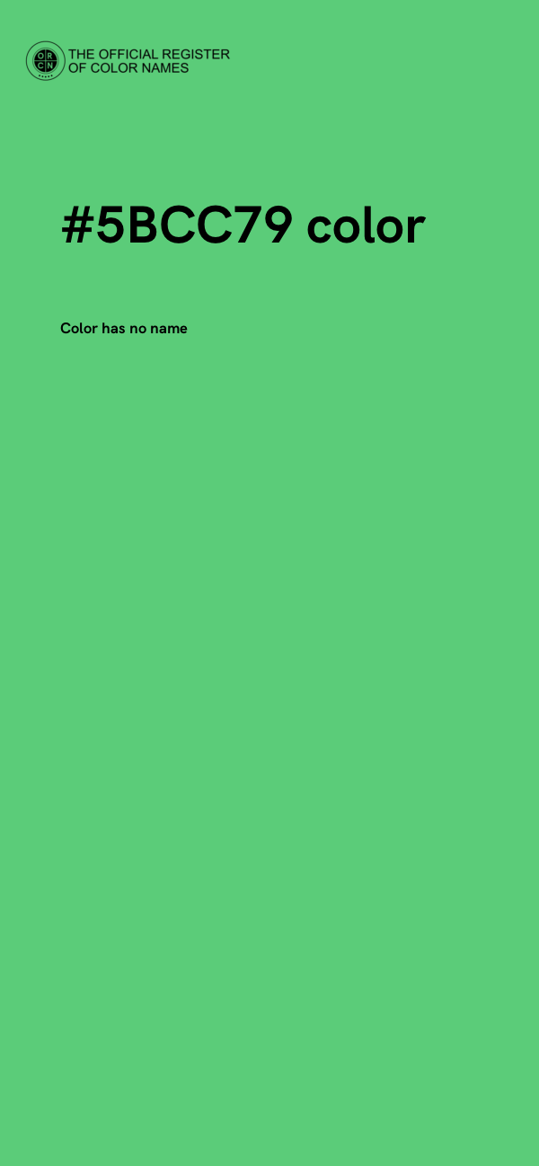 #5BCC79 color image
