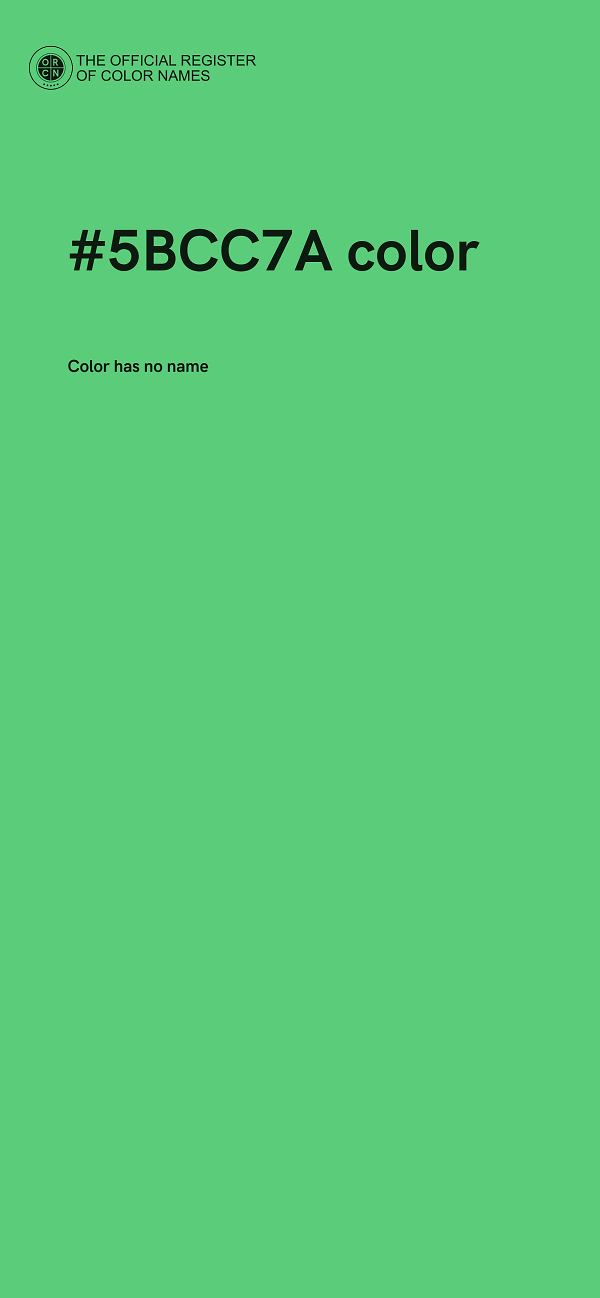 #5BCC7A color image