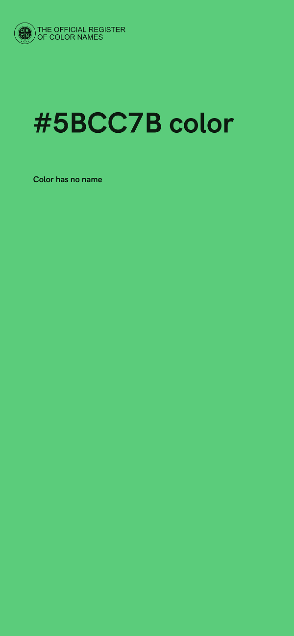 #5BCC7B color image