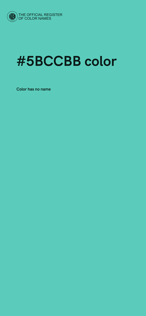 #5BCCBB color image