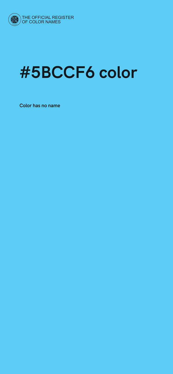 #5BCCF6 color image