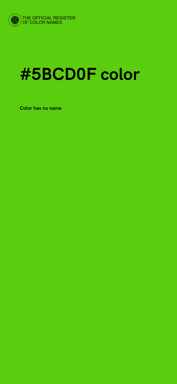 #5BCD0F color image
