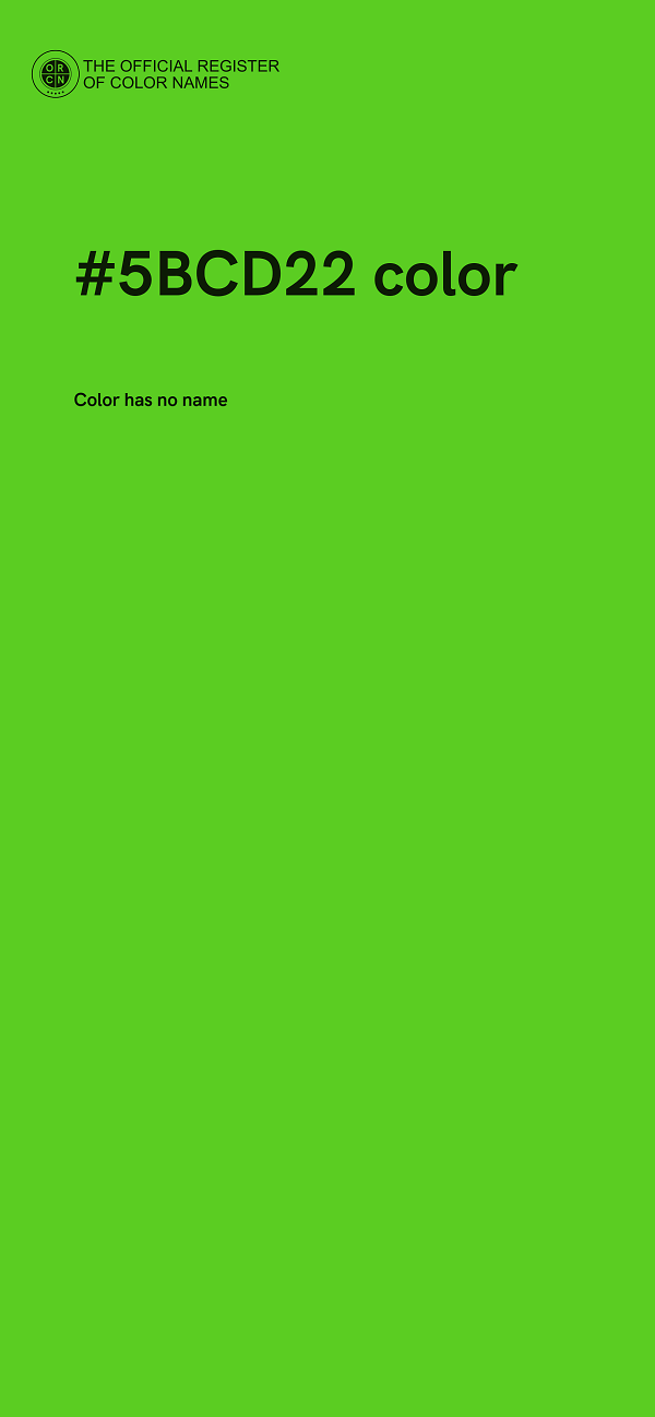 #5BCD22 color image