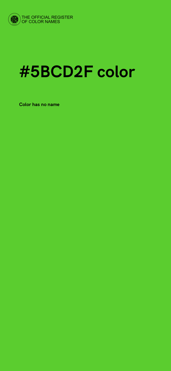 #5BCD2F color image