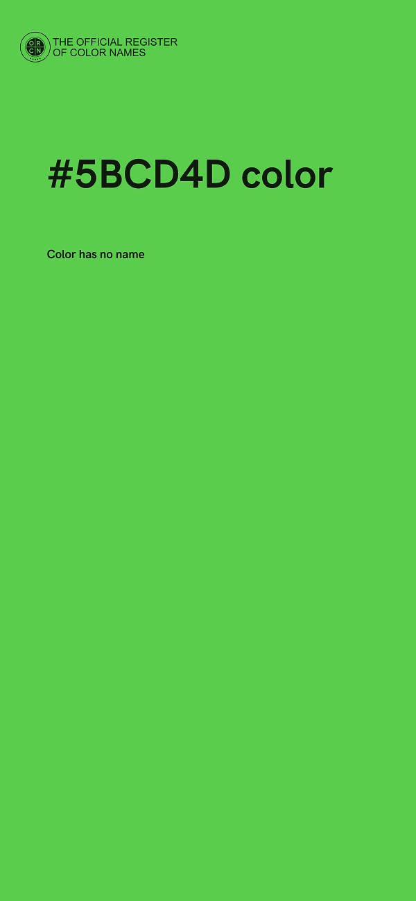 #5BCD4D color image