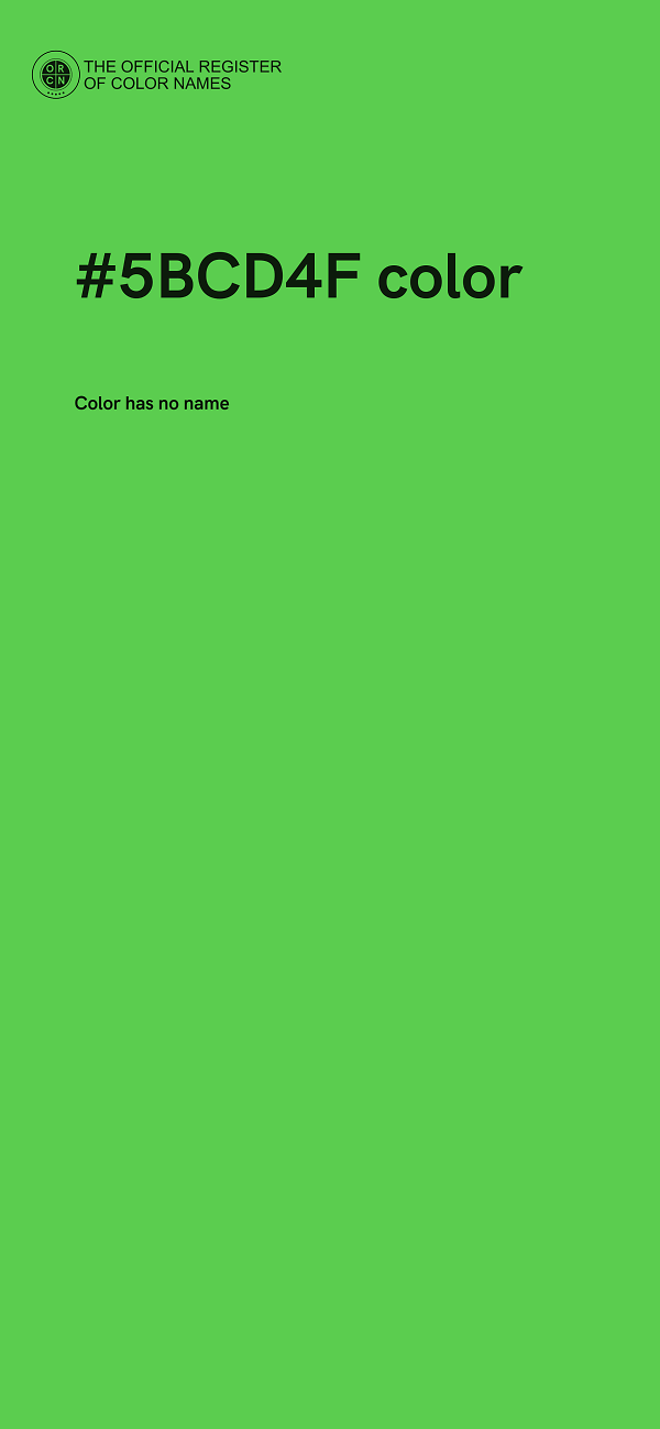 #5BCD4F color image