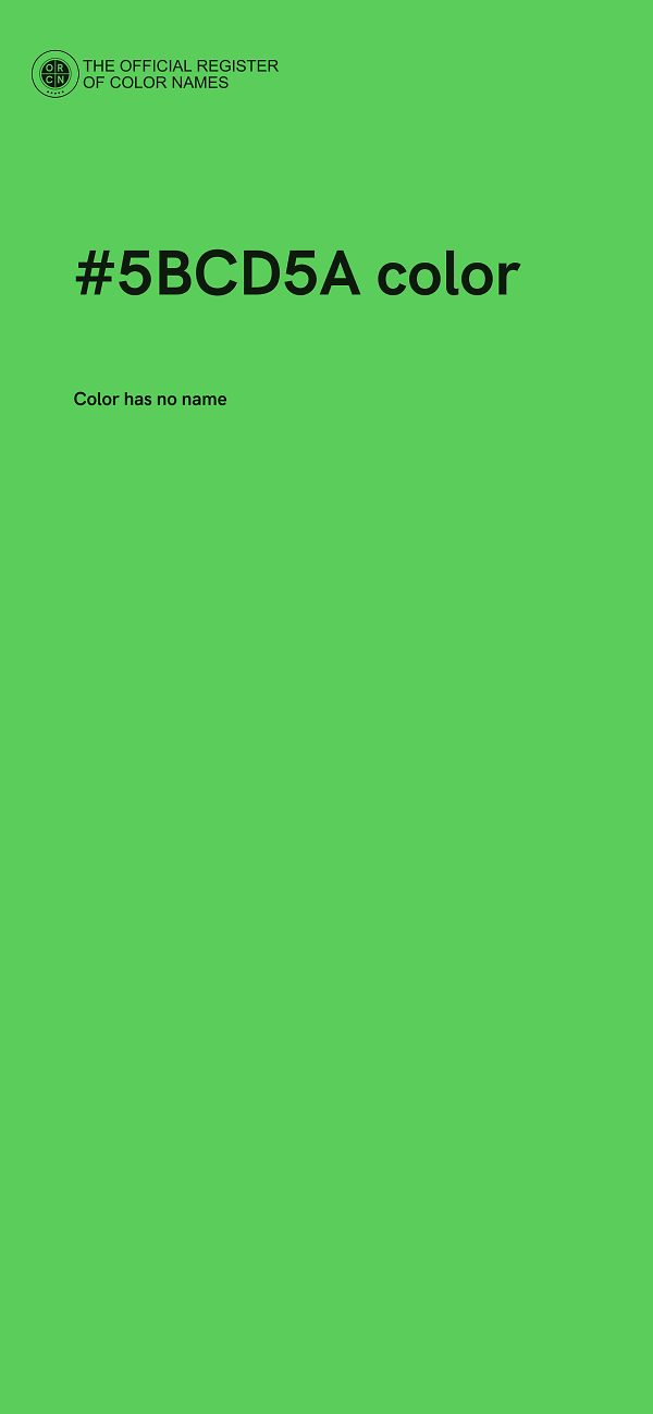 #5BCD5A color image