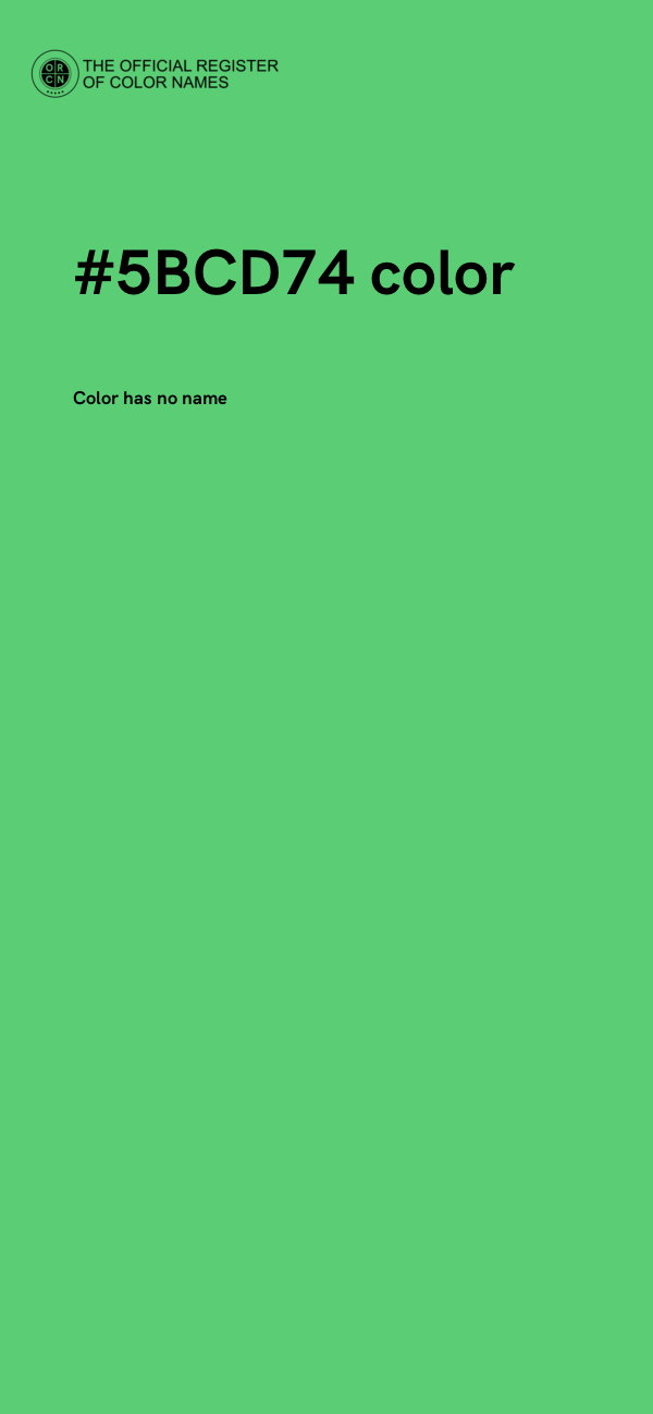#5BCD74 color image