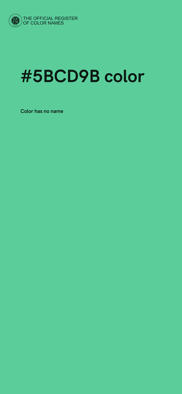 #5BCD9B color image