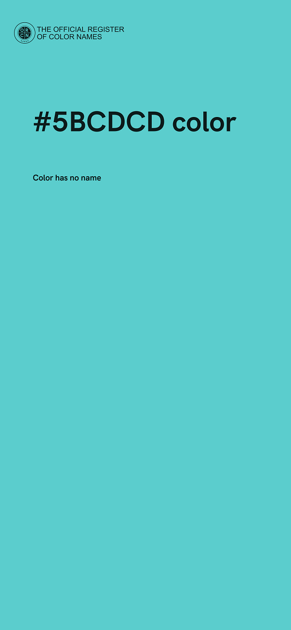 #5BCDCD color image
