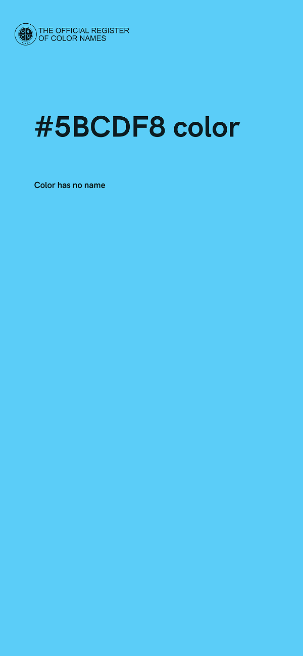 #5BCDF8 color image