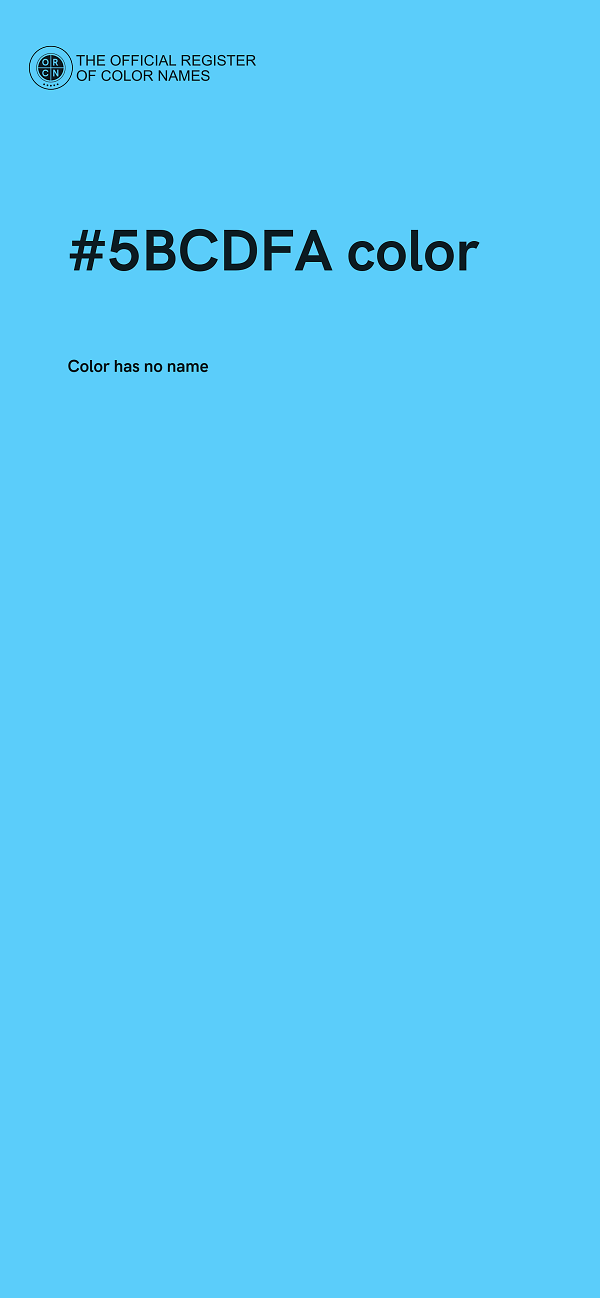 #5BCDFA color image