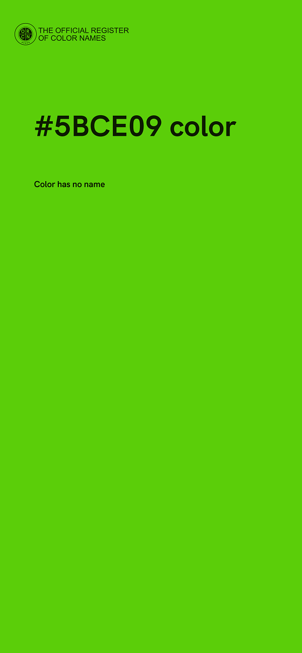 #5BCE09 color image