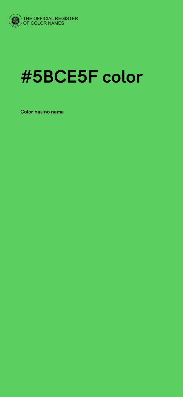 #5BCE5F color image