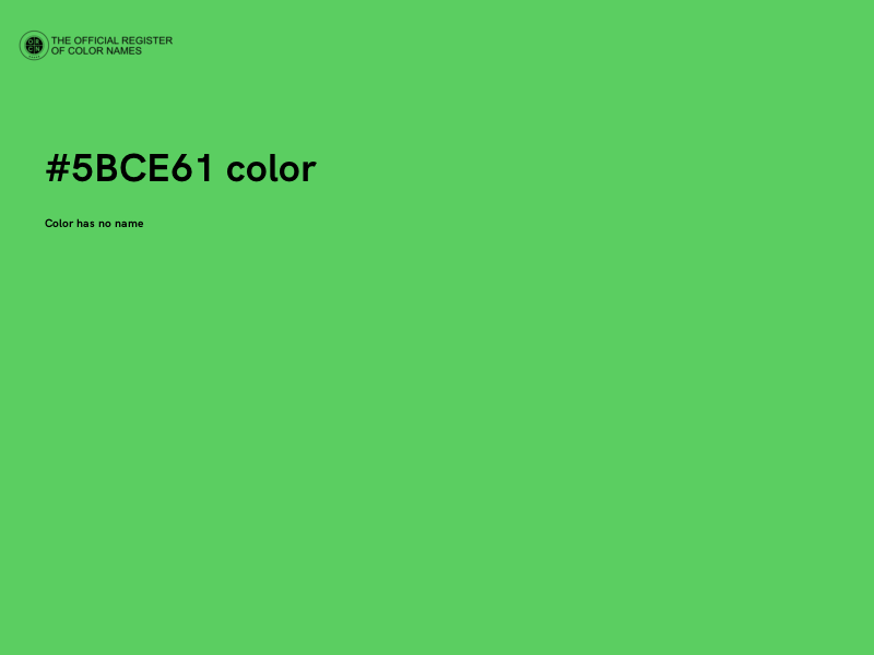 #5BCE61 color image