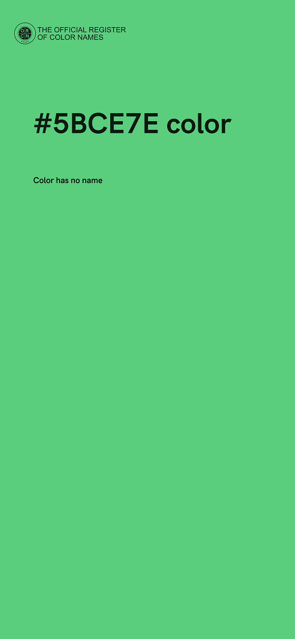 #5BCE7E color image