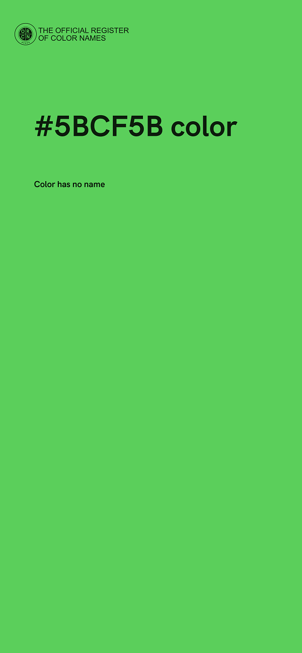 #5BCF5B color image