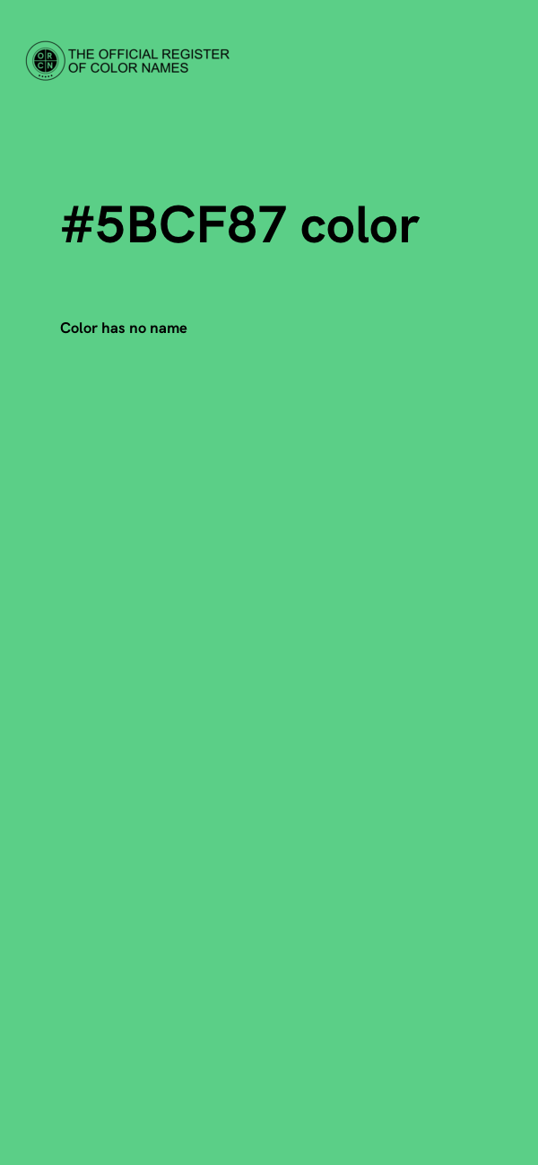 #5BCF87 color image
