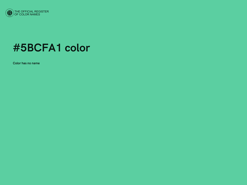 #5BCFA1 color image