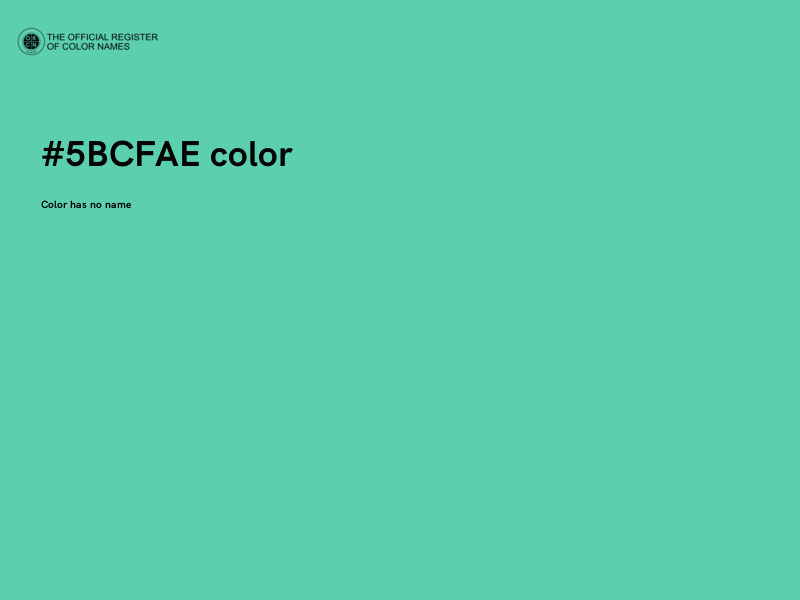 #5BCFAE color image