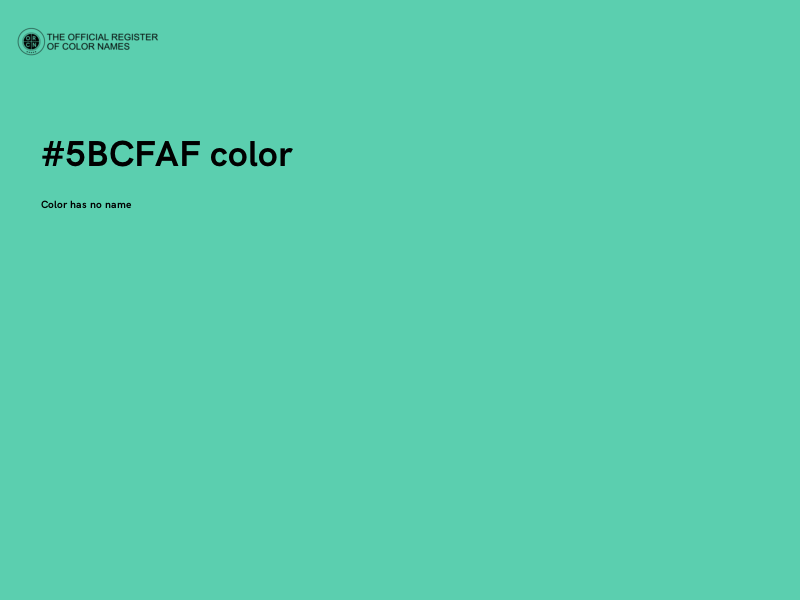 #5BCFAF color image