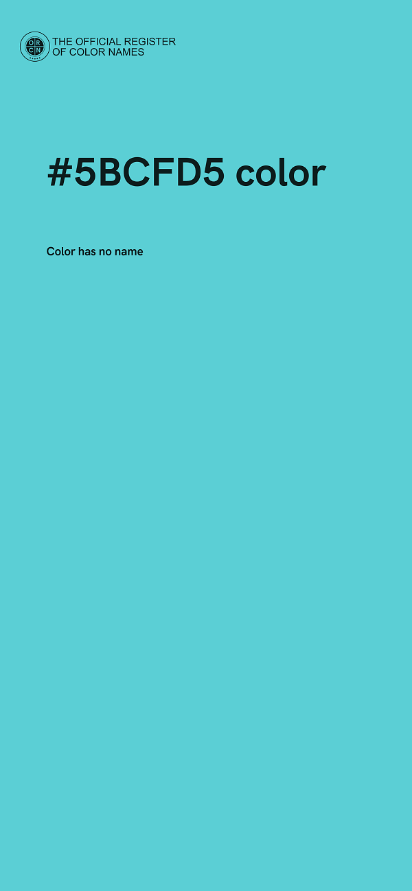 #5BCFD5 color image