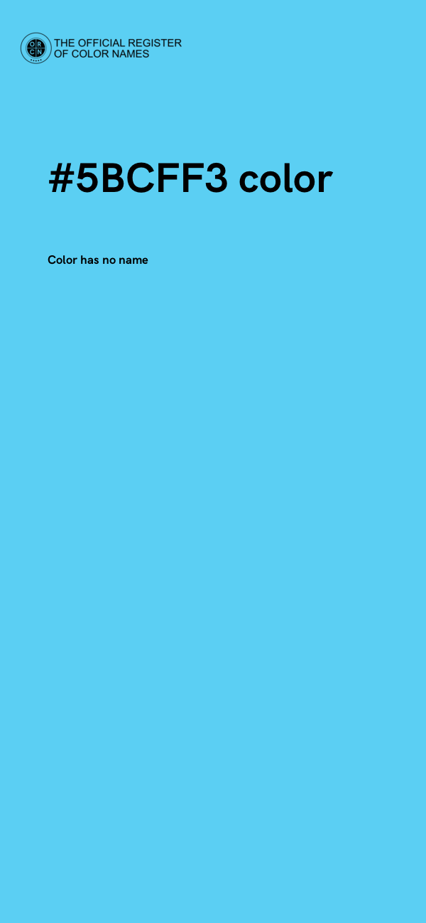 #5BCFF3 color image
