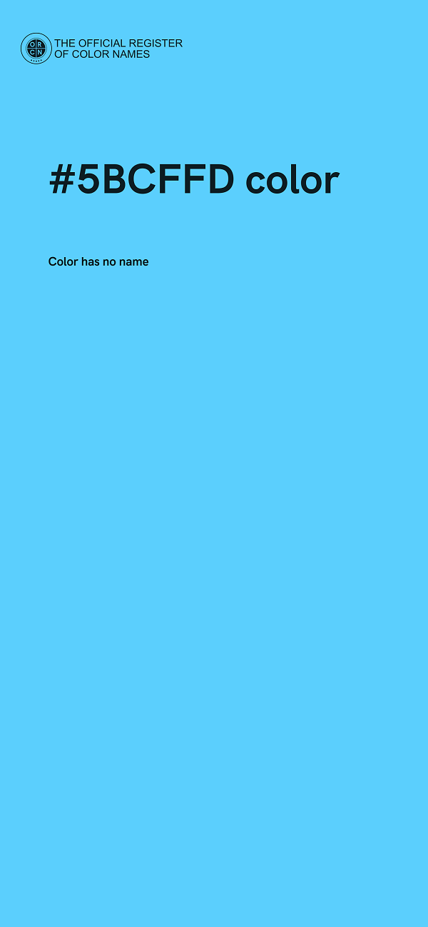 #5BCFFD color image