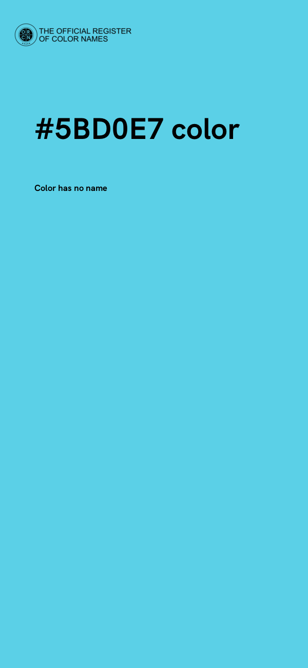 #5BD0E7 color image