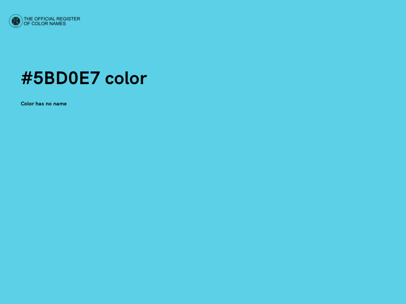 #5BD0E7 color image