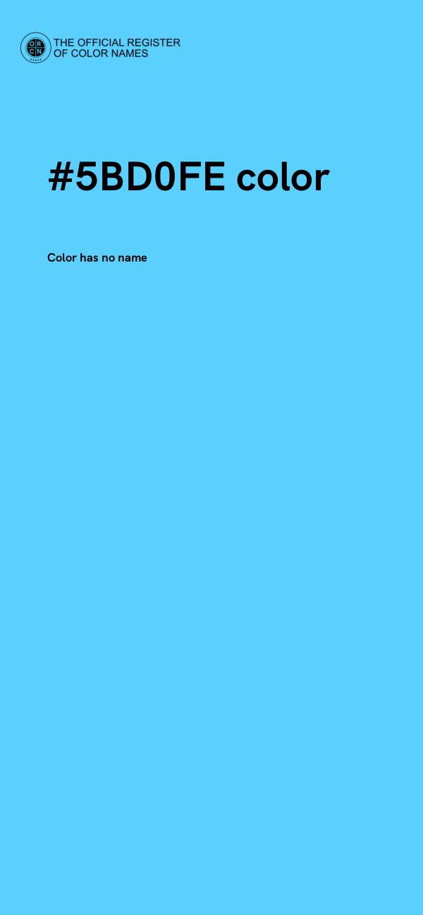 #5BD0FE color image