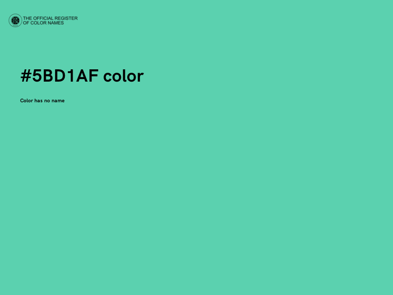 #5BD1AF color image