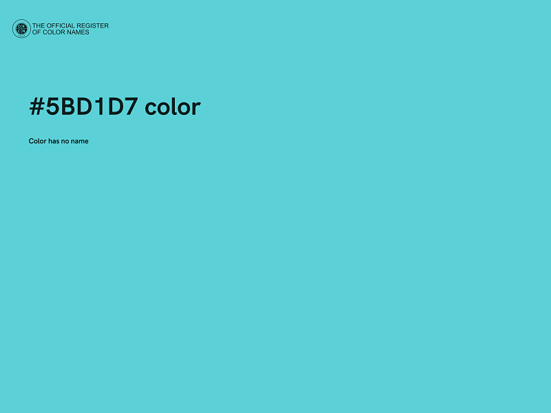 #5BD1D7 color image