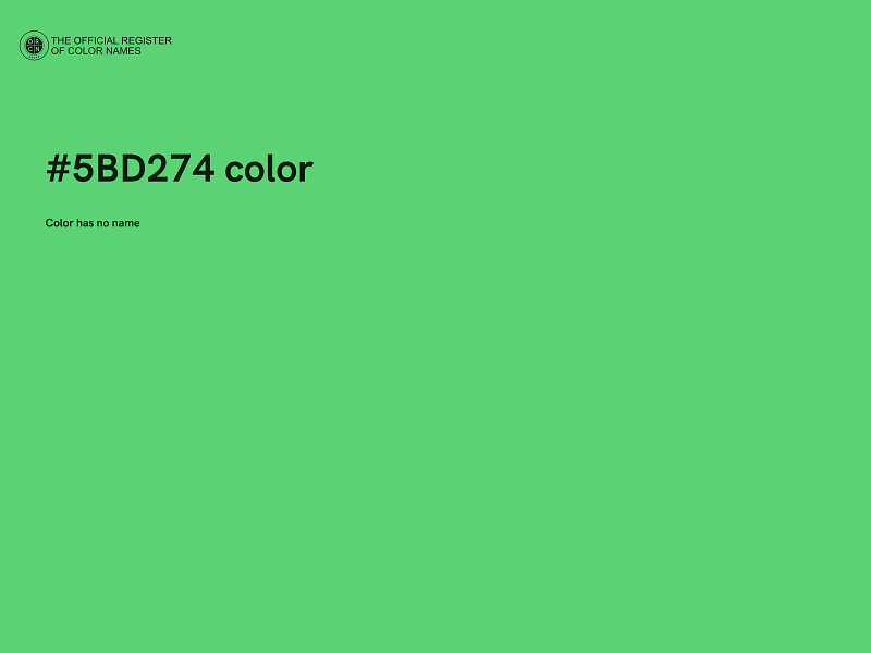 #5BD274 color image