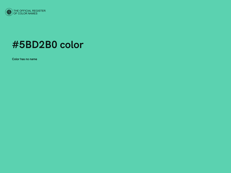 #5BD2B0 color image