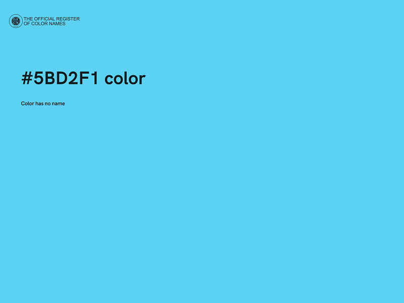 #5BD2F1 color image