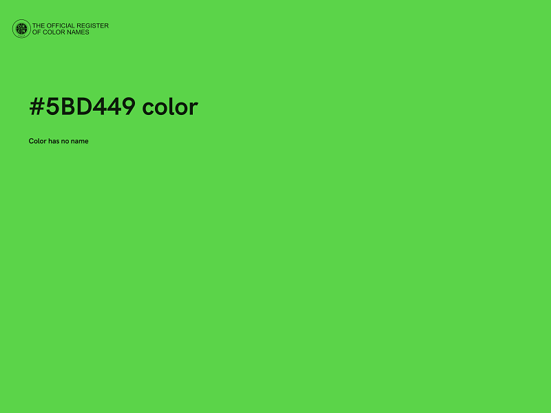 #5BD449 color image