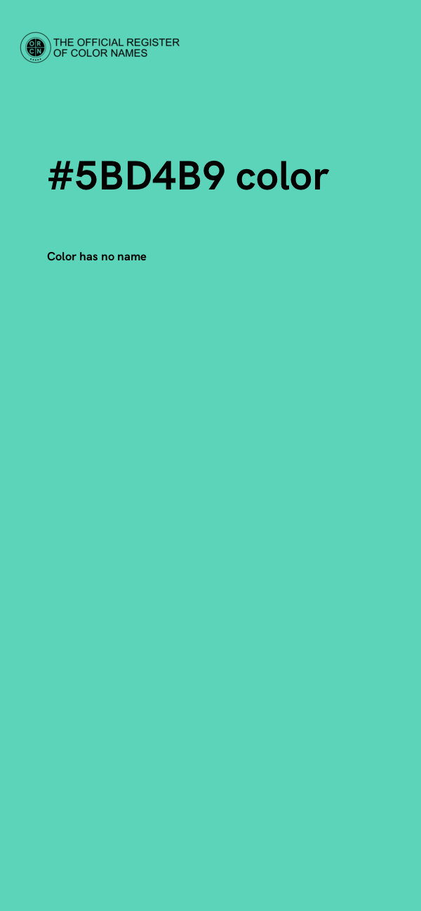 #5BD4B9 color image