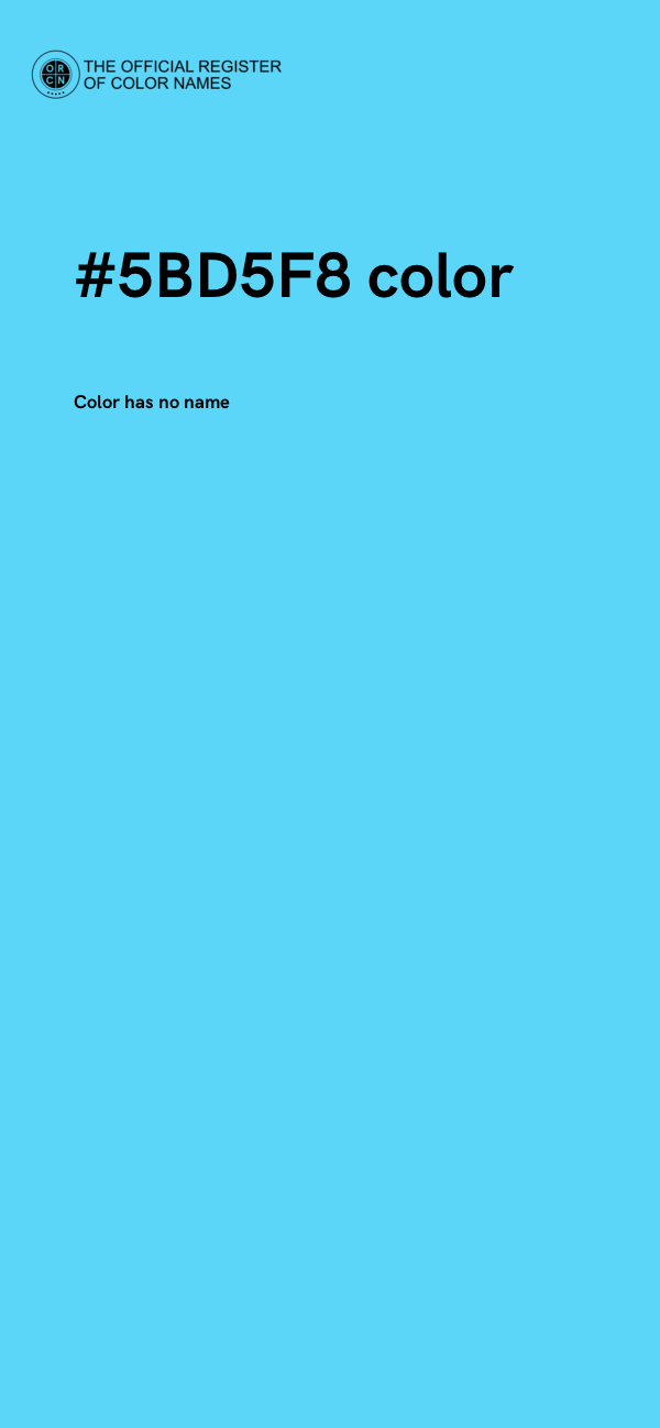 #5BD5F8 color image