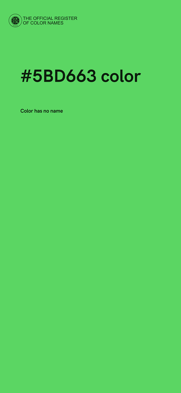 #5BD663 color image