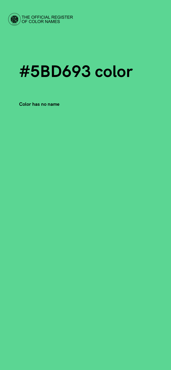 #5BD693 color image