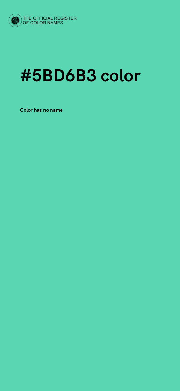 #5BD6B3 color image
