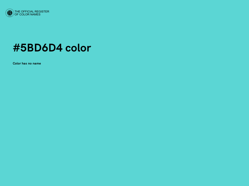 #5BD6D4 color image