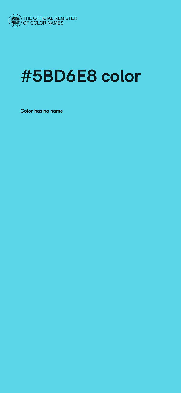 #5BD6E8 color image