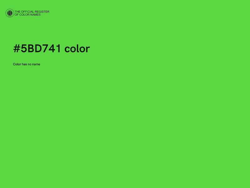 #5BD741 color image