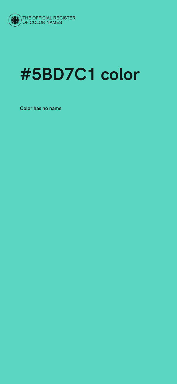 #5BD7C1 color image