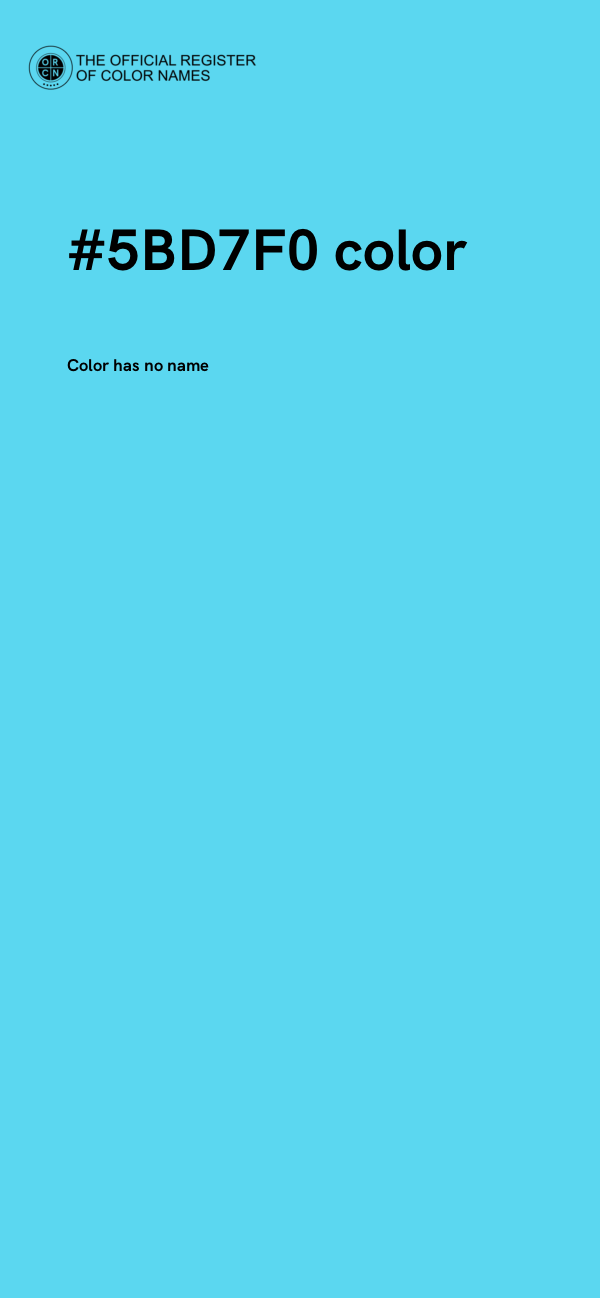 #5BD7F0 color image