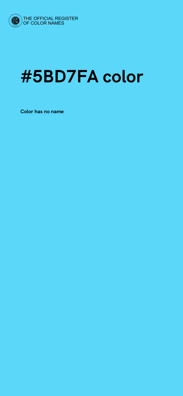 #5BD7FA color image